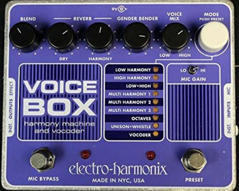 electro-harmonix voice box review|electro Harmonix voice box demo.